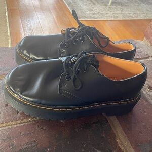 Dr. Martens Black Leather Mules